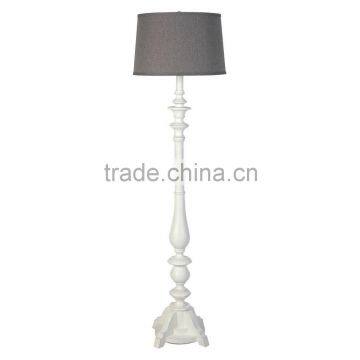 2017 hotel decorative unique polyresin floor lamps with linen shade good for inn decor high end