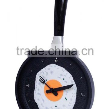 Pan shape decorative wall clock