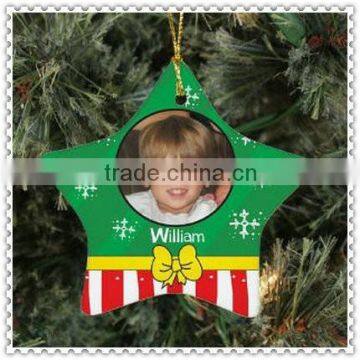 Printing Glass Star Shaped Glass Ornaments For New Year Souvenir photo-2