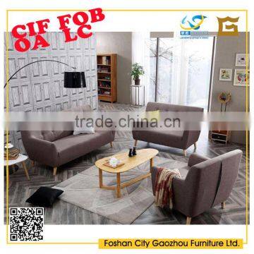 2016 Popular chesterfield fabric sofa set with timber legs general used in living room