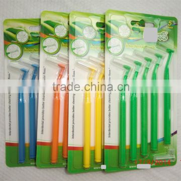 2015 hot sale new design L type interdental brush, OEM offered, China factory, FDA certification