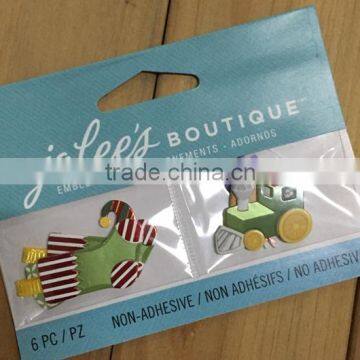 Christmas Gifts Handmade Customized Chipboard Sticker