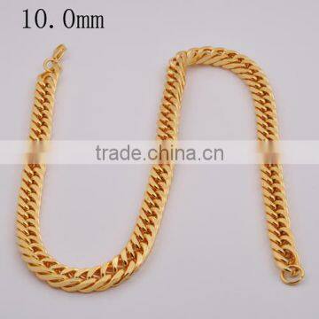 New Design Stainless Steel Gold Snake Neckalce For Men VN10151