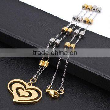 Stainless Steel Charm Necklace Heart Necklace(RN10027)