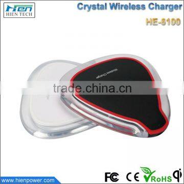 Shenzhen Manufacture Crystal fantasy wireless charging charger pad for Samsung s6