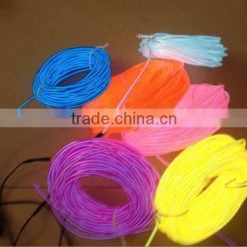 high brightness el flashing cable with various colors per roll