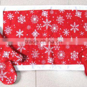 printed christmas cotton kitchen towel set pot holder oven mitten home textile china products