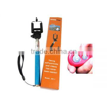 Wholesale monopod selfie stick selfie stick with bluetooth shutter button