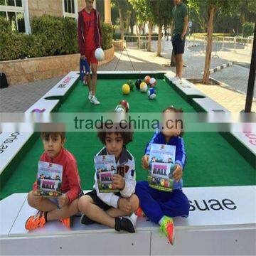 Modern and Luxury White Snookball Table Snooker Pool Table Billiard and Soccer Football photo-2