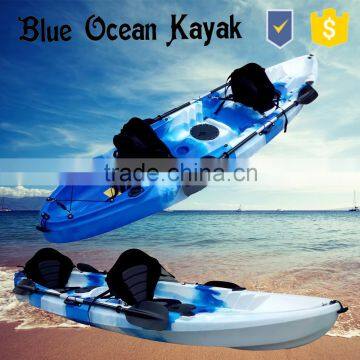 Blue Ocean 2015 hot sale new design summer style double sea kayak/touring double sea kayak/playing double sea kayak