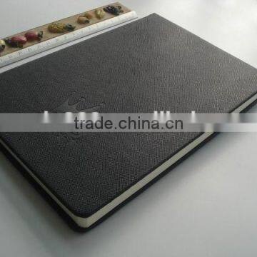 custom high quality leather hardcover notebook with logo printing