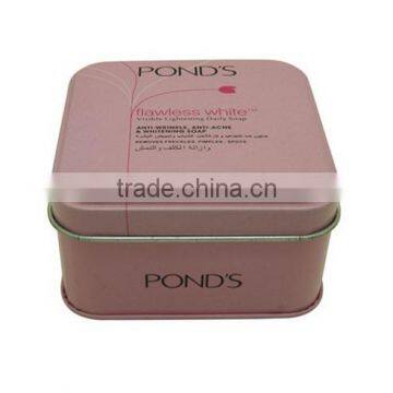 custom square metal jewellery tin box wholesale