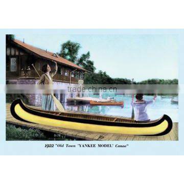 Yankee Model' Canoe 12x18 Giclee on canvas