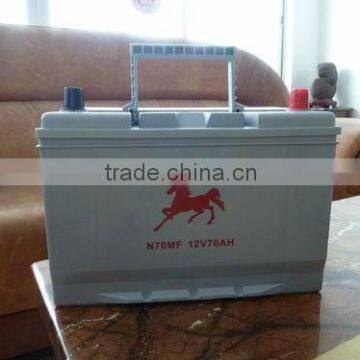 N70MF 12V70AH BATTERY SPECIAL FOR TAXI CAR