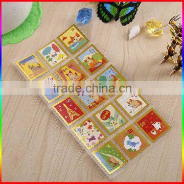 postage stamp design paper cartoon stickers