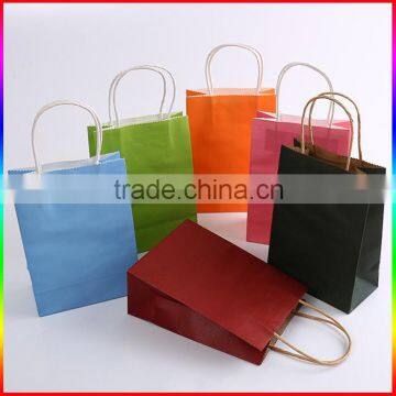 colorful kraft paper clothing packaging bag