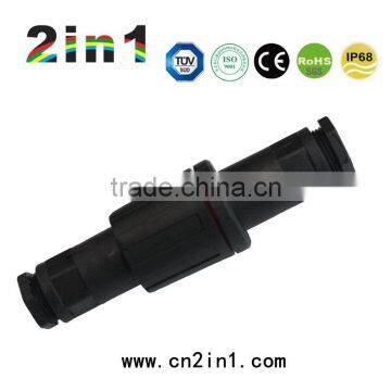 9000-2P IP68 10A Nylon Screw Electric Cable Wire Waterproof Connector Screwing Type
