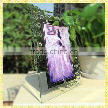 Delicate Cheap Glass Photo Frame For Wedding Give Away Gifts