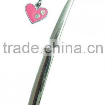 Fashion heart metal bookmark