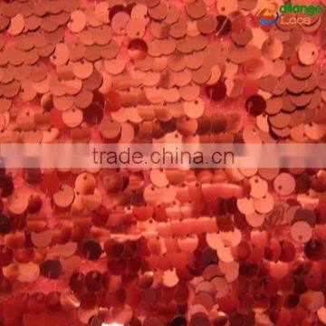 High quality garment custom maroon sequin fabric fancy design