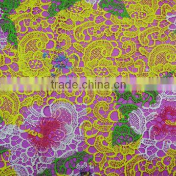 2015 customized african lace fabrics high quality hot sale in market