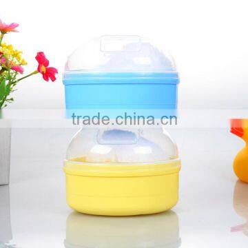 BPA-free PP Plastic Baby Powder Case With Puff Infant Powder Puff Box