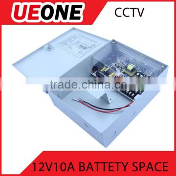 12v 10a 9channels cctv security switching power supply box