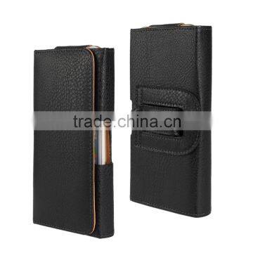 hot sell Push and Pull style leather universal flip phone case