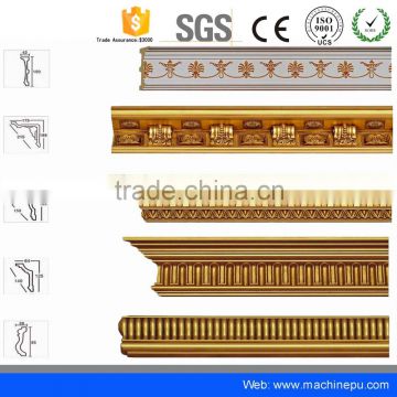 Newly decorative pvc pu foam crown cornice molding installation