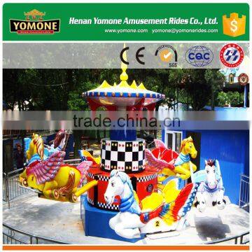 Playground fun game machine rotating ride jumping flying horse mechanical horse ride