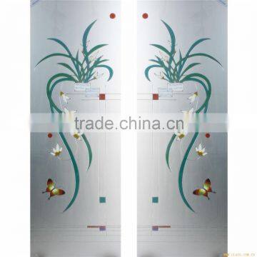 China Tempered Frosted Toilet Glass Partition photo-2