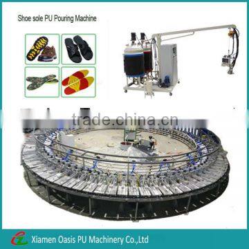 Rotary Molding Polyurethane Foaming Injection PU Shoe Sole Making Machine