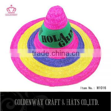 wholesale Newest adult party promotional mexican sombrero straw hat