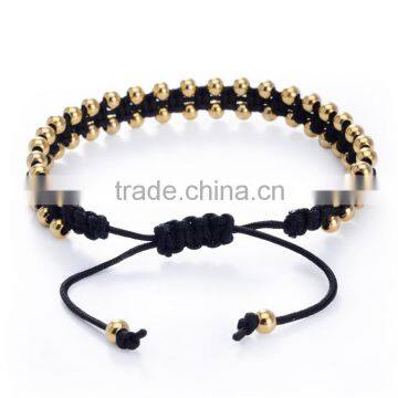 Jewelry Gold Mens Womens Cross Beads for Bracelets Brass 316l Stainless Steel Bracelet Bangle photo-3