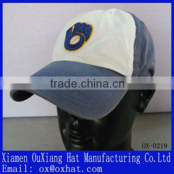 100% cotton fitted baseball cap for wholesale golf hats