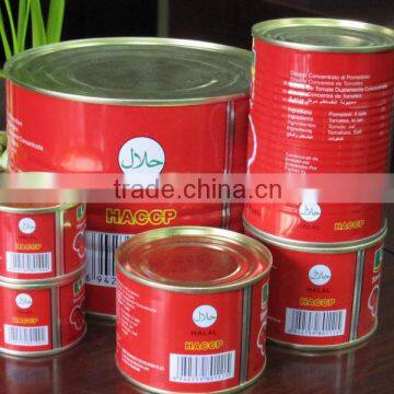 manufacturer top quality tomato paste sauce 198g normal easy open factory double concentrated