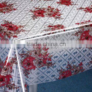 3D Embossed Printed PVC Tablecloth Table Cover photo-5
