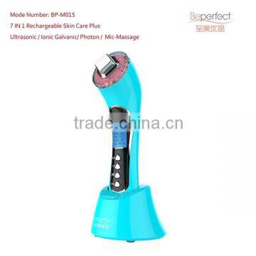 BP-0153 New arrival home use personal care beauty slimming instrument ultrasonic and galvanic and Led light therapy