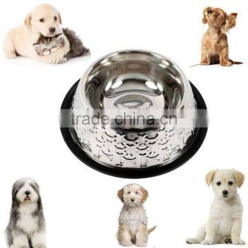 Stainless Steel Embossed Dog Bowl