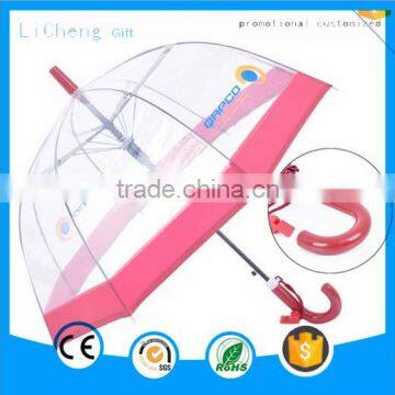 Cheap Custom Print Transparent Children Dome Umbrella photo-6
