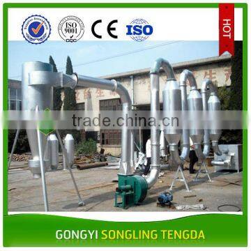 Sawdust and rice husk airflow sawdust dryer