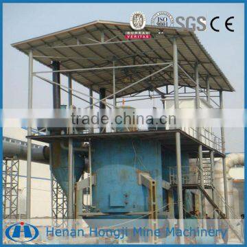 double coal gasifier used for glass furnace