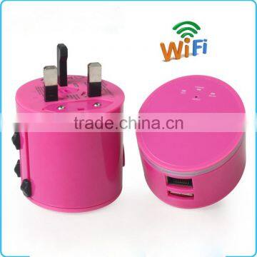 Universal multi-function travel charging converter with wifi and USB port