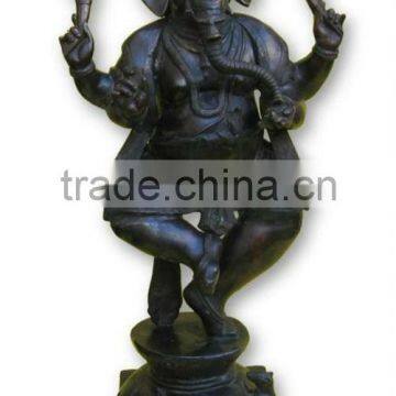 Antique Hindu Religious Ganesha Brass Statue