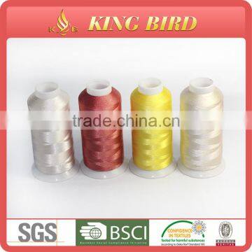 High tenacity polyester embroidery thread