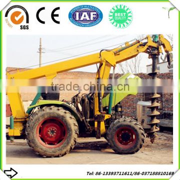 Trench Digging machine (DZ-804),dig a hole(300-900) with 5t crane and 12m length