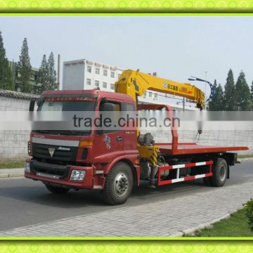 FOTON wrecker with crane for sales,flatbed wreckers