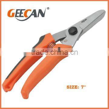 Plastic Handle Pruner WIth Chrome Plated blade