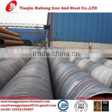 API 5L GR.B ssaw steel pipe black ,varnish, oil ,FBE,3PE