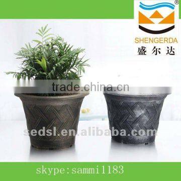 15 inch big flowerpot, round nursey pot,round plastic flowerpot